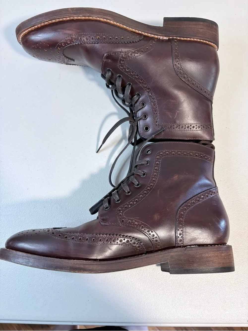 Thursday Boot Company Wingtip Color #77 Leather Brogue Boots Men’s 8